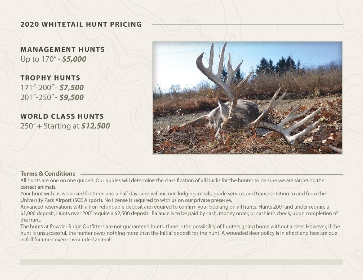 Whitetail hunting packages pennsylvania